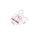 Rose gold skeleton bulldog clip in 3.5cm width made of premium metal wire - Small Binder Clip / 3.5cm x 4cm / Rose Gold
