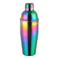 Rainbow gradient stainless steel cocktail shaker with colorful vacuum plating - AB Color