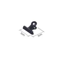 Medium 3cm black metal binder clip for office document organization and sealing - Metal Clip / 3cm x 3cm / Black