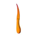 Ergonomic orange gradient stainless steel shrimp knife and deveiner tool on white background - Magic Red