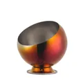 Spherical stainless steel seasoning jar with colorful red gradient finish and stand - Magic Red