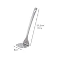 Rainbow titanium-plated stainless steel potato masher with ergonomic long handle - Large Potato Masher (27.2cm) / Natural