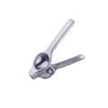 Manual stainless steel lemon squeezer lever with juice filter holes for kitchen use - Natural