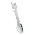 Multi-purpose 4-in-1 stainless steel camping spork with fork, spoon, knife, and opener - Natural