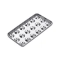 Vaschetta per ghiaccio in acciaio inox SUS304 con 18 stampi tondi per whisky e sfere - Naturale