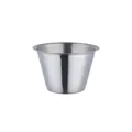 Ciotolina per salse in acciaio inossidabile spazzolato con finitura argento opaco - Tazza per Condimenti Argento