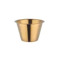 Coppetta per salse in acciaio inossidabile spazzolato dorato a forma di yuanbao - Tazza per Condimenti Oro