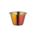 Ciotolina per salse in acciaio inox con sfumatura oro arancio e finitura opaca premium - Tazza per Condimenti Rosso Fantasma