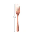 Rose gold stainless steel serving fork 25.7cm long and 92.6g with polished finish - Rose Gold Serving Fork