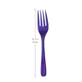 25.7cm purple titanium-plated stainless steel long-handle serving fork, 92.6g weight - Purple Serving Fork