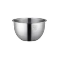 304 Stainless steel 2500ml mixing bowl with internal scale and brushed metal finish - Natural