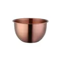 2.5L rose gold stainless steel mixing bowl with inner scale and food-grade markings - Rose Gold
