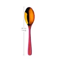 Rainbow gradient serving spoon in titanium-plated stainless steel, 26.1cm long handle - Magic Red Serving Spoon
