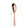 Rose gold stainless steel serving slotted spoon with mirror finish, 26cm length - Rose Gold Slotted Serving Spoon
