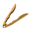 Schiaccianoci e pinza per frutti di mare dorata in acciaio inox con denti seghettati - Oro