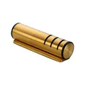 Manual 3-stage kitchen knife sharpener with brushed gold cylindrical body and black base - Knife Sharpener (Gold) / Gold