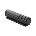 3-stage manual knife sharpener in brushed silver finish with ergonomic handle - Black