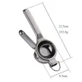 Spremiagrumi manuale in acciaio inox con gancio, spremiagrumi grande manuale da 22,5 cm - Spremiagrumi Grande A350 Con Orecchio / Naturale