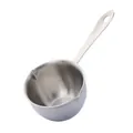 Mini 304 Edelstahl Schmelztiegel mit Ausgießer und langem flachem Griffstück - Natur Silber (5055027442650)