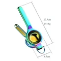 Spremiagrumi arcobaleno in acciaio inossidabile con manico ergonomico e ciotola da 8,5 cm - Spremiagrumi Grande A350 Con Orecchio / Bianco AB
