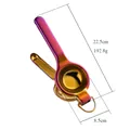 Spremiagrumi manuale in acciaio inox arcobaleno con gancio e ciotola da 8,5 cm - Spremiagrumi Grande A350 Con Orecchio / Rosso Magico