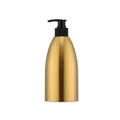 Flacone a pompa da 500ml in acciaio inossidabile 304 spazzolato oro e nero - Flacone per Lozione 304 / Oro
