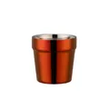 Double-walled insulated stainless steel cup with orange to black gradient finish - Magic Red