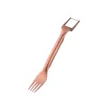 Rose gold stainless steel 2-in-1 watermelon slicer fork and fruit cutting tool - Rose Gold