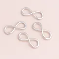 Silver infinity symbol alloy pendants for DIY necklaces and bracelets making - Silver