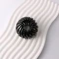Glossy black bird nest hair clip bun maker tool for elegant high ponytail styles - Glossy Black