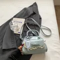 Sac chic bleu clair avec nœud, bordure en dentelle et ruban à carreaux femme - Sans Pendentif / Bleu