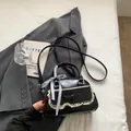 Sac bowling noir chic avec nœud, dentelle et ruban pour la mode féminine 2025 - Sans Pendentif / Noir