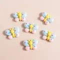 Colorful resin butterfly DIY accessories for phone cases and jewelry making crafts - Blue