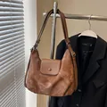 Elegante borsa tote marrone con motivo marmorizzato e finiture in ecopelle di alta qualità - 31*12*28 / Marrone