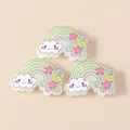 Kawaii pastel rainbow and cloud resin charms for DIY crafts and hair accessories - Green
