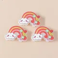 Rainbow cloud resin accessories for DIY jewelry making and phone case decor - Red