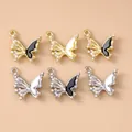 Set di ciondoli a farfalla con strass e perle per creazione gioielli fai da te - Multicolore