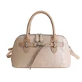 Sac coquille champagne avec texture métallique mate et détails dorés élégants - Sans Pendentif / Kaki