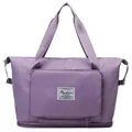 Bolsa de viaje plegable de gran capacidad color lavanda y bolso deportivo de fitness - Púrpura Taro