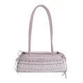 Sac Boston rose à motifs de flocons de neige et longues bretelles d'épaule - 31*8*12 / Rose