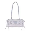 Sac Boston en tricot lilas avec motifs d'étoiles et de cœurs et longues bandoulières - 31*8*12 / Bleu