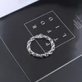 Herren Titanstahl Gliederkette mit Schnallenverschluss im minimalistischen Design - 17cm / Dicke Kordelkette / Silber