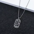 Hollow Namo Amituofo stainless steel pendant necklace with silver finish lotus design - Steel Color Necklace (Corn-Chain)