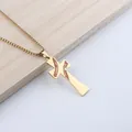 Goldene Kreuzkette mit roten Baseball-Nähten und Box-Kettenanhänger für Sportler - Baseball-Kreuzanhänger + 60cm Box-Kette / Gold