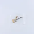 Music-themed silver and gold guitar pendant necklace made of durable stainless steel - Pendant Only (Without Chain) / Gold