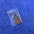 Pendentif plaque d'identité noire en acier inoxydable avec symbole médical rouge - Pendentif Noir Seul (Sans Chaîne)