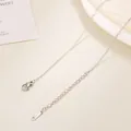 Close-up of stainless steel O-chain necklace with lobster clasp and S.STEEL engraved tag - O Chain / 40+5cm / Steel