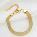 Elegant 18K gold plated mesh bracelet with lobster clasp and adjustable extender chain - Woven Mesh (SL5109J) / Gold Bracelet