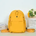 Waterproof yellow nylon backpack with multi-zipper design for outdoor and daily commute - Yellow