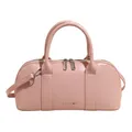 Bolso Boston de charol rosa con asas superiores y correa ajustable de la marca CLEAR-K - Rosa Sin Colgante